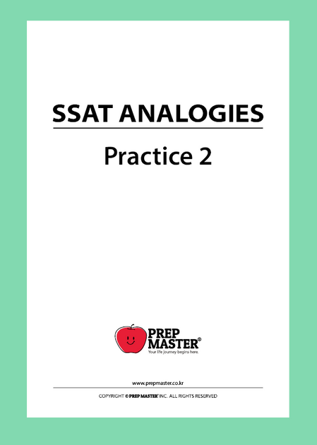 SSAT Verbal Analogies Practice – PrepMaster